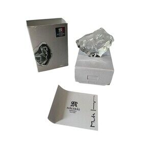 New in Box Crystal Statue Mats Jonasson Etched Ice Moose Walking